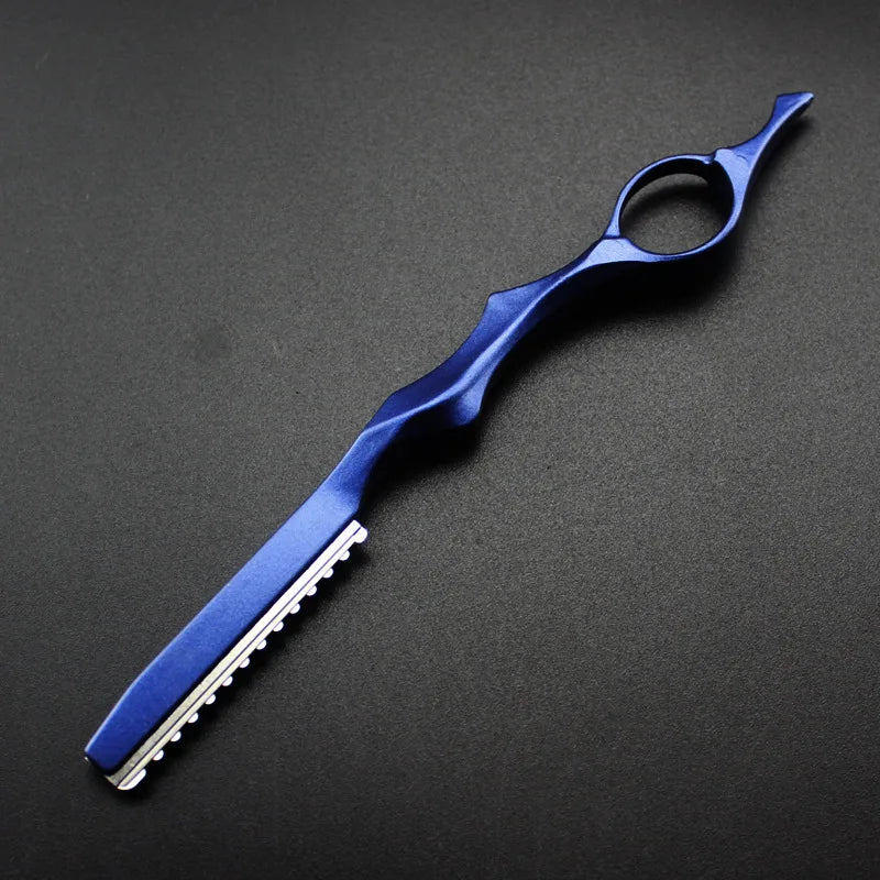 Navaja de adelgazamiento de cabello, cuchillo de corte de afeitar, adelgazador japonés de acero inoxidable, profesional, afilado, barbero, afeitadora de cabello, cuchillo de corte, herramienta de salón.