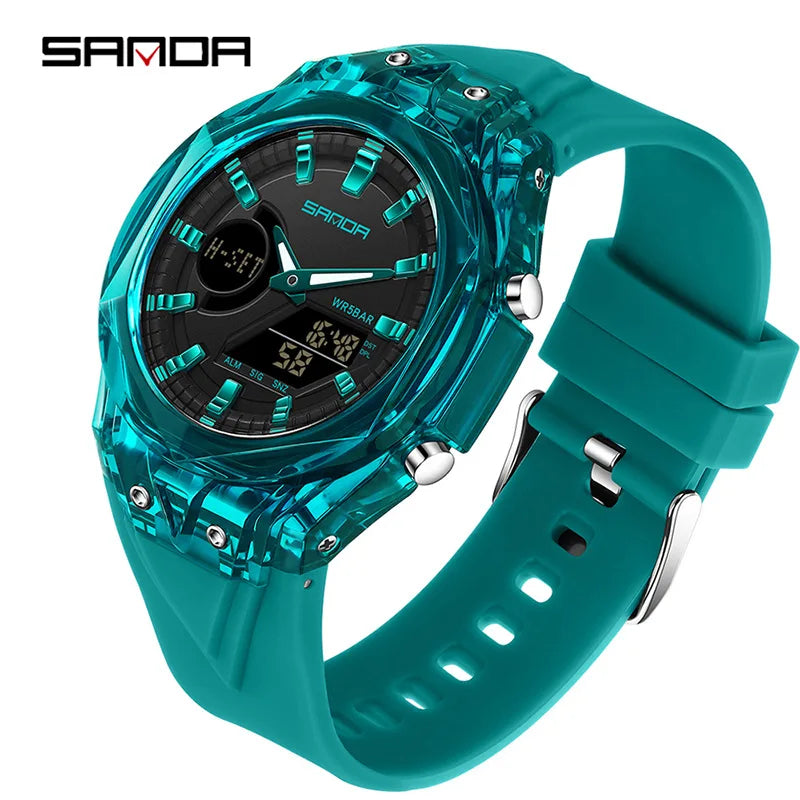 Relojes deportivos digitales para hombre, marca de lujo, relojes de pulsera de cuarzo para hombre, reloj de pulsera multifunción de doble pantalla