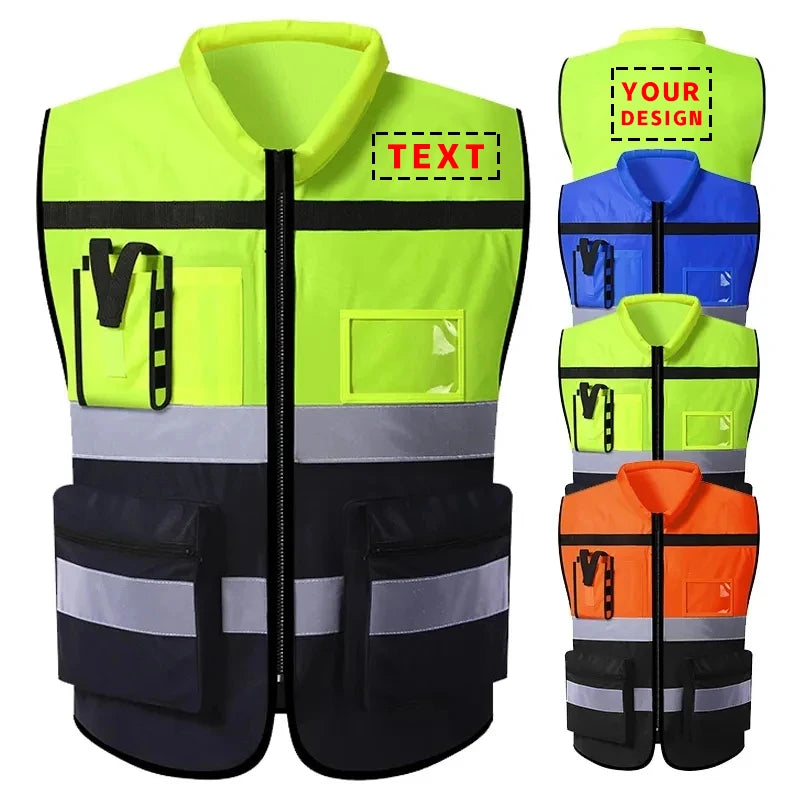 Gilet de sécurité personnalisé avec logo – Durable, réfléchissant et conçu pour un usage professionnel