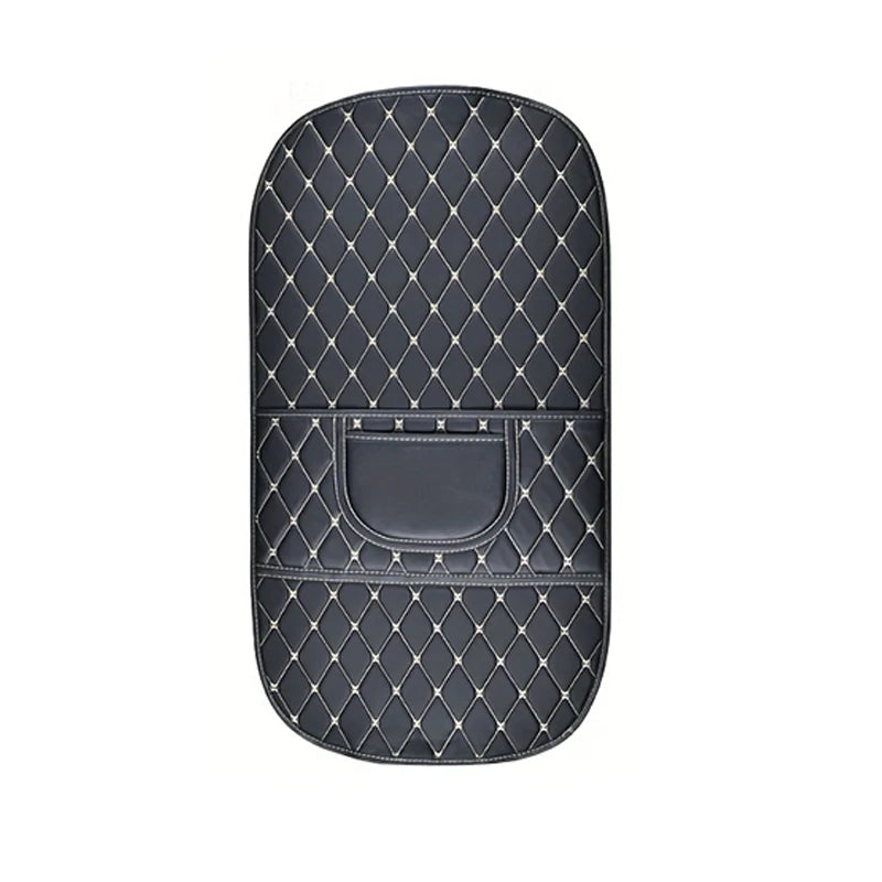 1 Alfombrilla protectora de cuero sintético para el respaldo del asiento del coche, protector de asiento de coche para niños, almohadilla antisuciedad para el asiento trasero del coche, accesorios para coche