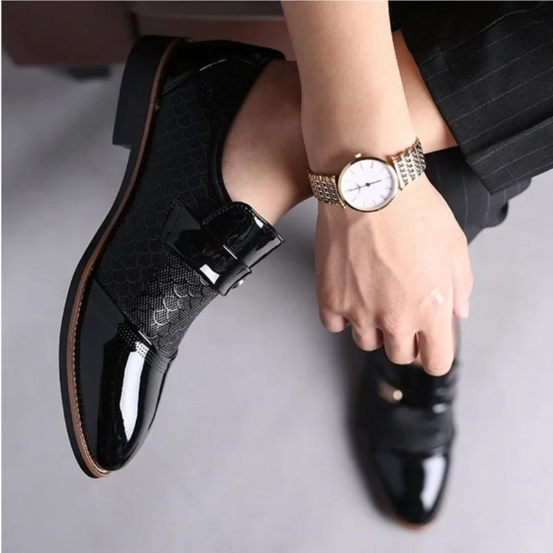 Mocasines Formales Negros Italianos – Elegantes, Estilizados y Perfectos para Bodas o Negocios