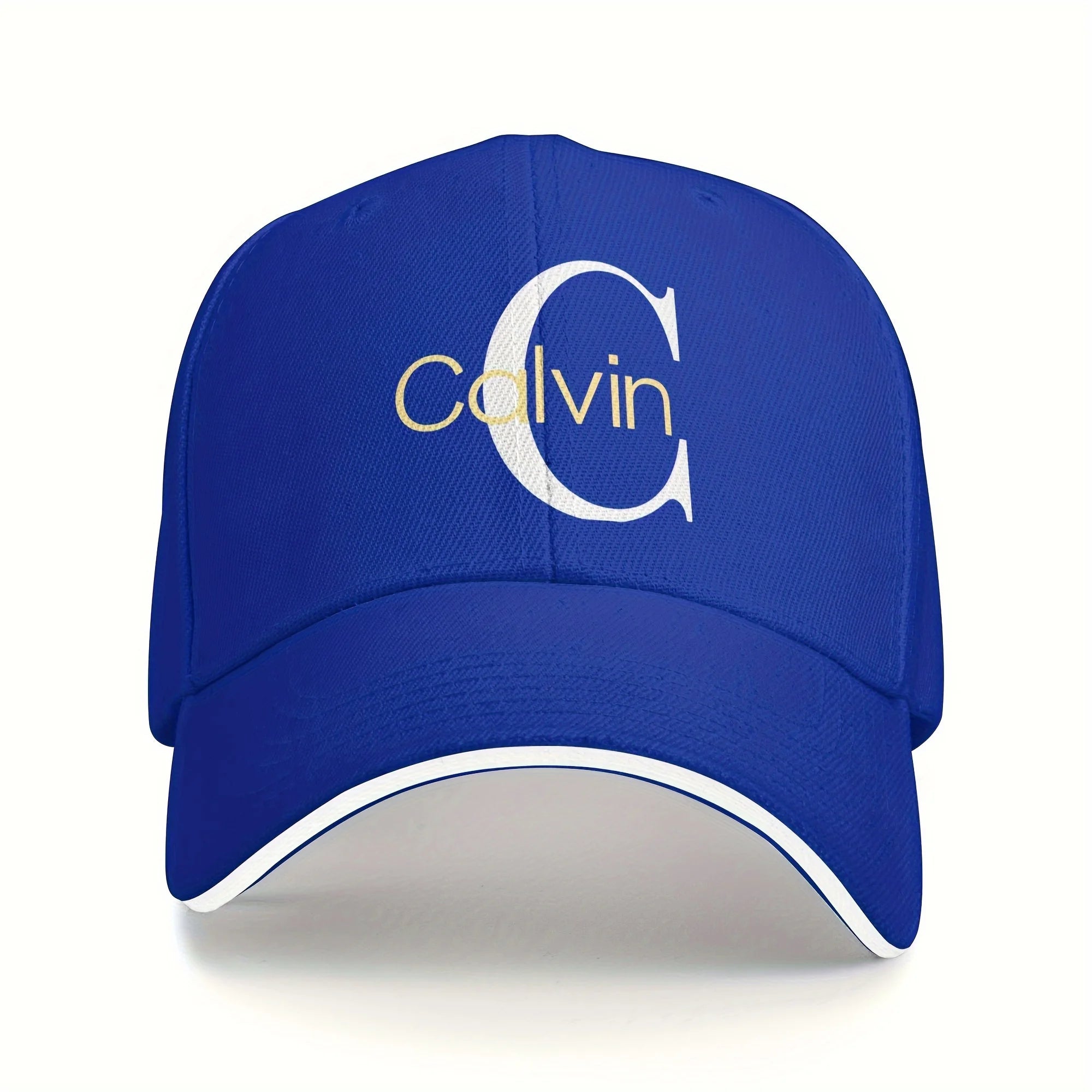Gorra de béisbol con letras Calvin – Ajustable, transpirable y elegante para hombres y mujeres