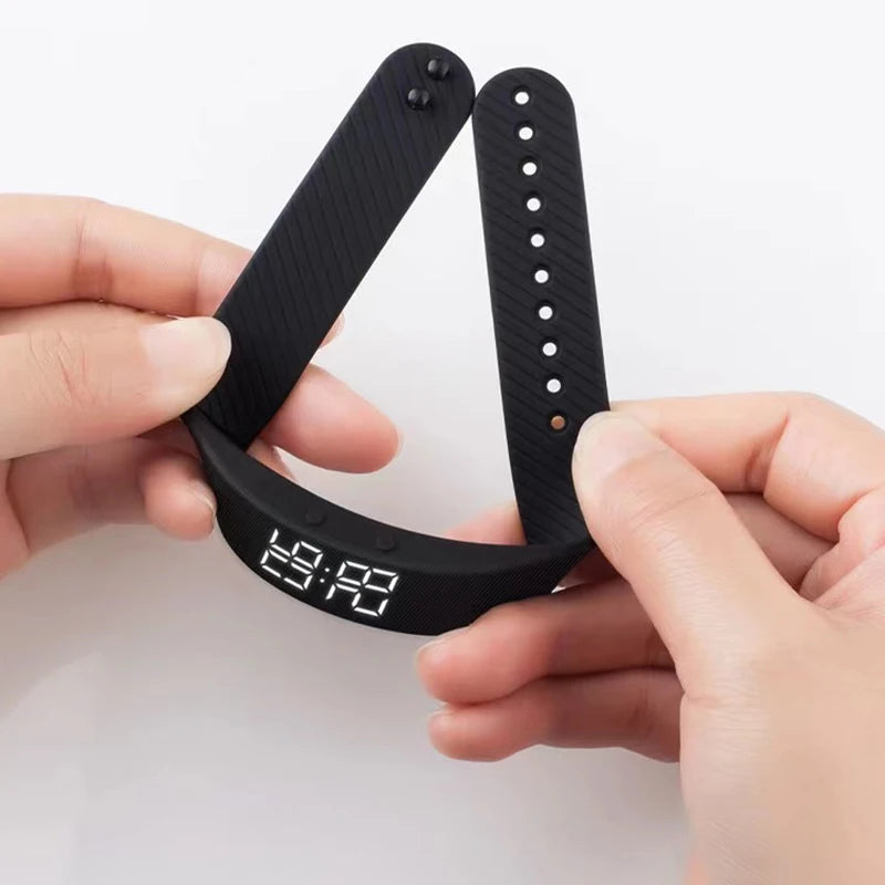 Reloj inteligente Pulsera deportiva Pulsera inteligente con despertador vibrador Pulsera podómetro para estudiantes hombres y mujeres
