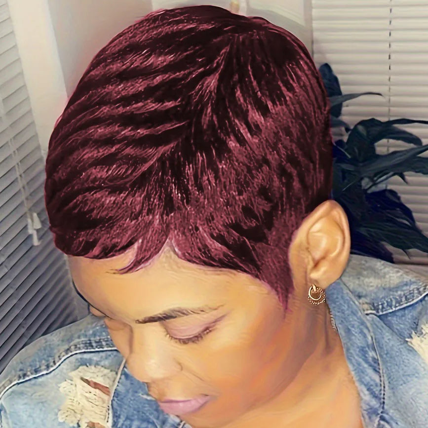 4" Curly Pixie Wig