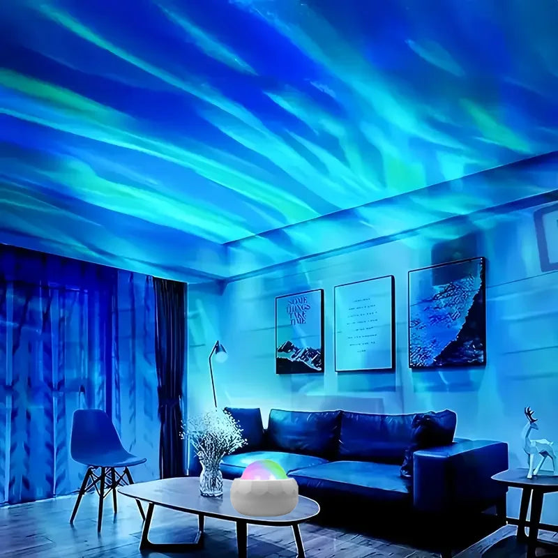 Nueva Luz Nocturna LED 7 Modos Proyector de Cielo Estrellado con Control Remoto USB Enchufe Blanco Giratorio Automático para Decoración de Dormitorio y Fiesta