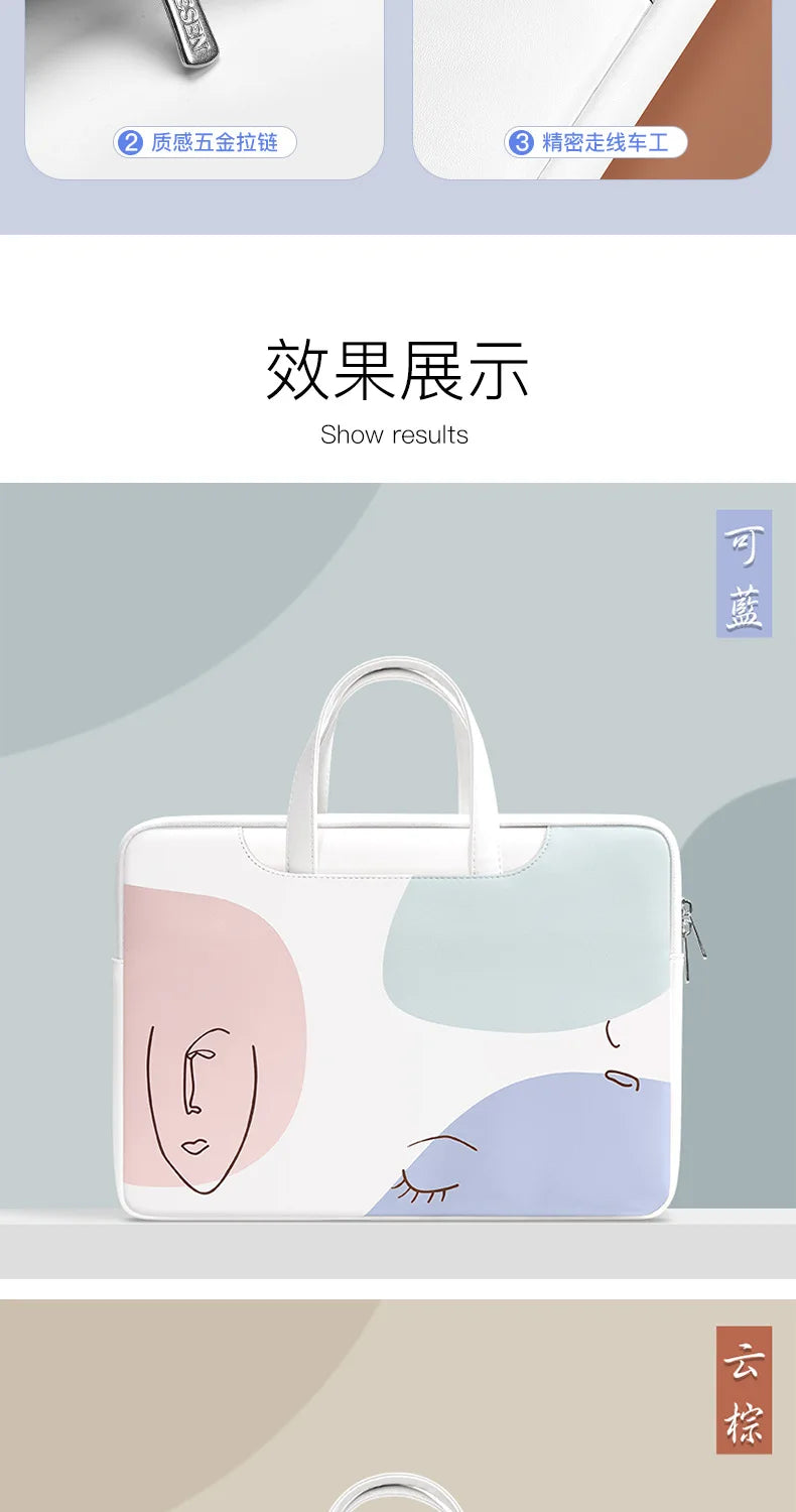 Laptop bag is suitable for laptop air12-16 inch hand bag damska bolsos de hombro Simple design fashion handbags luxury designer