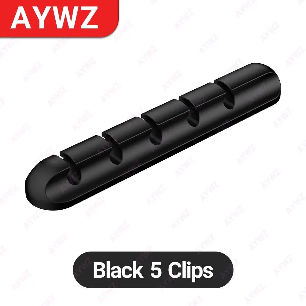 Sujetacables Adhesivos Organizador de Cables para Cable de Carga USB de Escritorio, Cable de Alimentación de Mesilla de Noche, Cable de Ratón