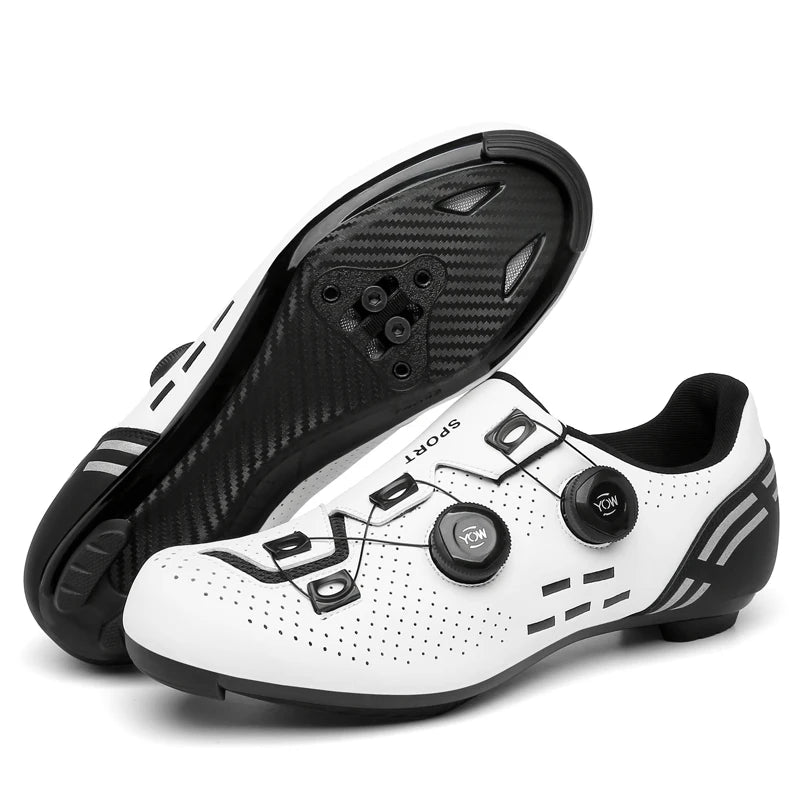 Zapatillas de Ciclismo de Velocidad, Zapatillas de Ciclismo de Carretera para Hombres y Mujeres, Zapatillas de Ciclismo de Ruta, Zapatillas de Ciclismo de Carreras Autoblocantes para Shimano