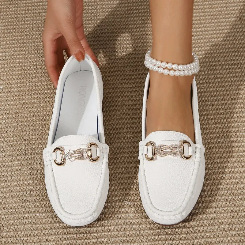 Zapatos de mujer, verano, nuevos, suela plana, zapatos individuales con suela suave y cómoda, transpirables, zapatos casuales, mocasines, zapatillas de mujer.
