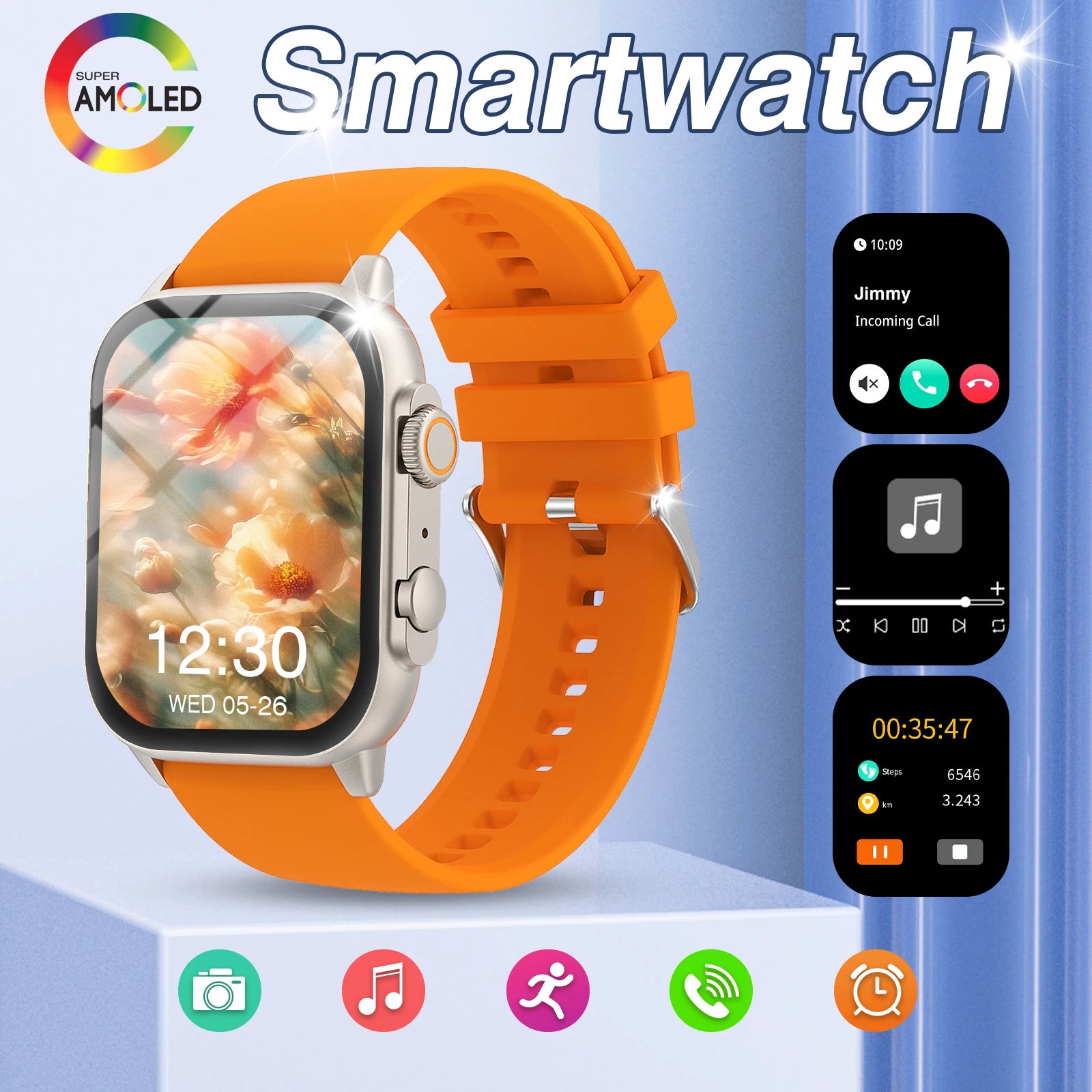 Montre connectée 2,01 pouces