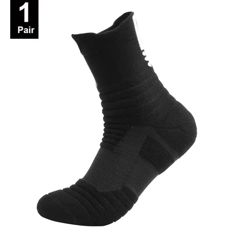1/3 pares de calcetines de fútbol antideslizantes para hombre, calcetines de algodón de tubo corto largo, calcetines deportivos de baloncesto, calcetines transpirables desodorantes 39-45