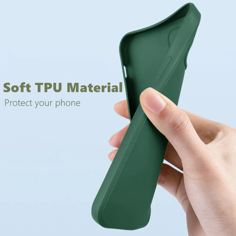 Para funda de iPhone 8 para iPhone SE 2022 2020 7 8, funda protectora de silicona líquida de TPU suave de lujo a prueba de golpes para iPhone 8