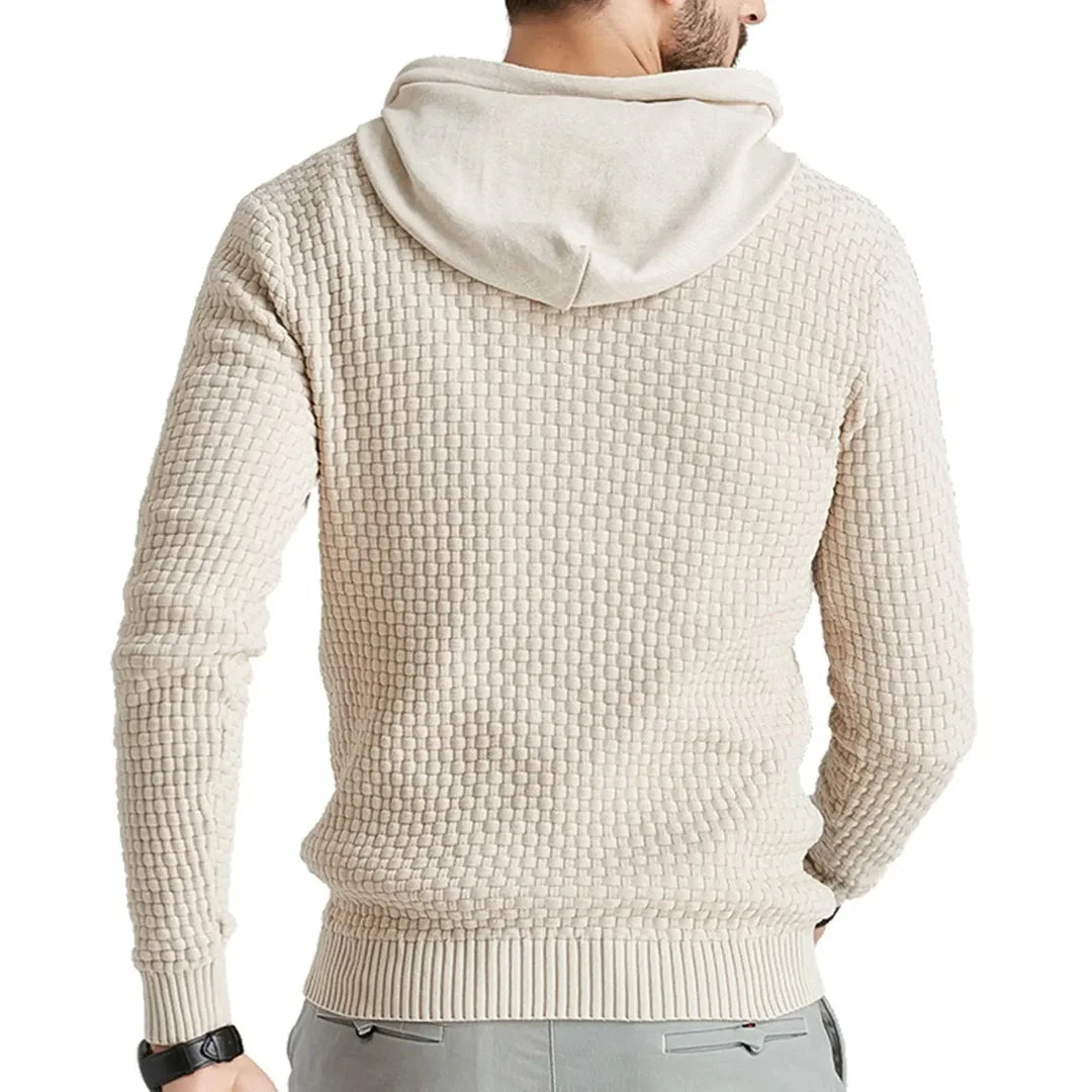 Men's Sweatshirt Spring New Oversize Long Sleeve Solid Knitted Hoodie Pullover Hoodies Comfortable Sweater Us Size