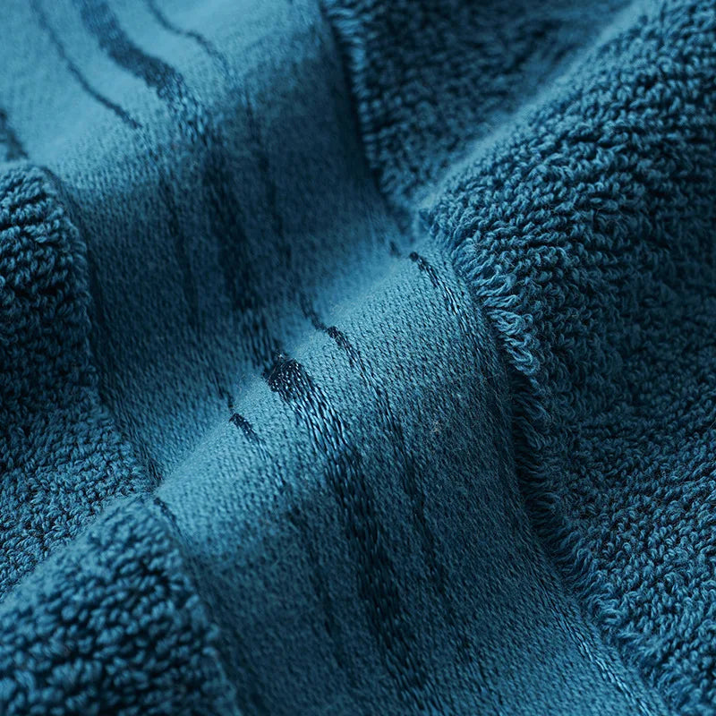 1 toalla facial de algodón 100%, suave y absorbente, de color liso azul o gris, para niños y adultos, para el hogar, hotel, baño, textil de 34*75cm