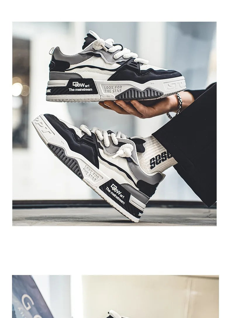 Zapatos de hombre, zapatillas de moda para hombre, zapatillas de correr de otoño de nueva marca, cómodas, con suela blanda, Tenis Masculino