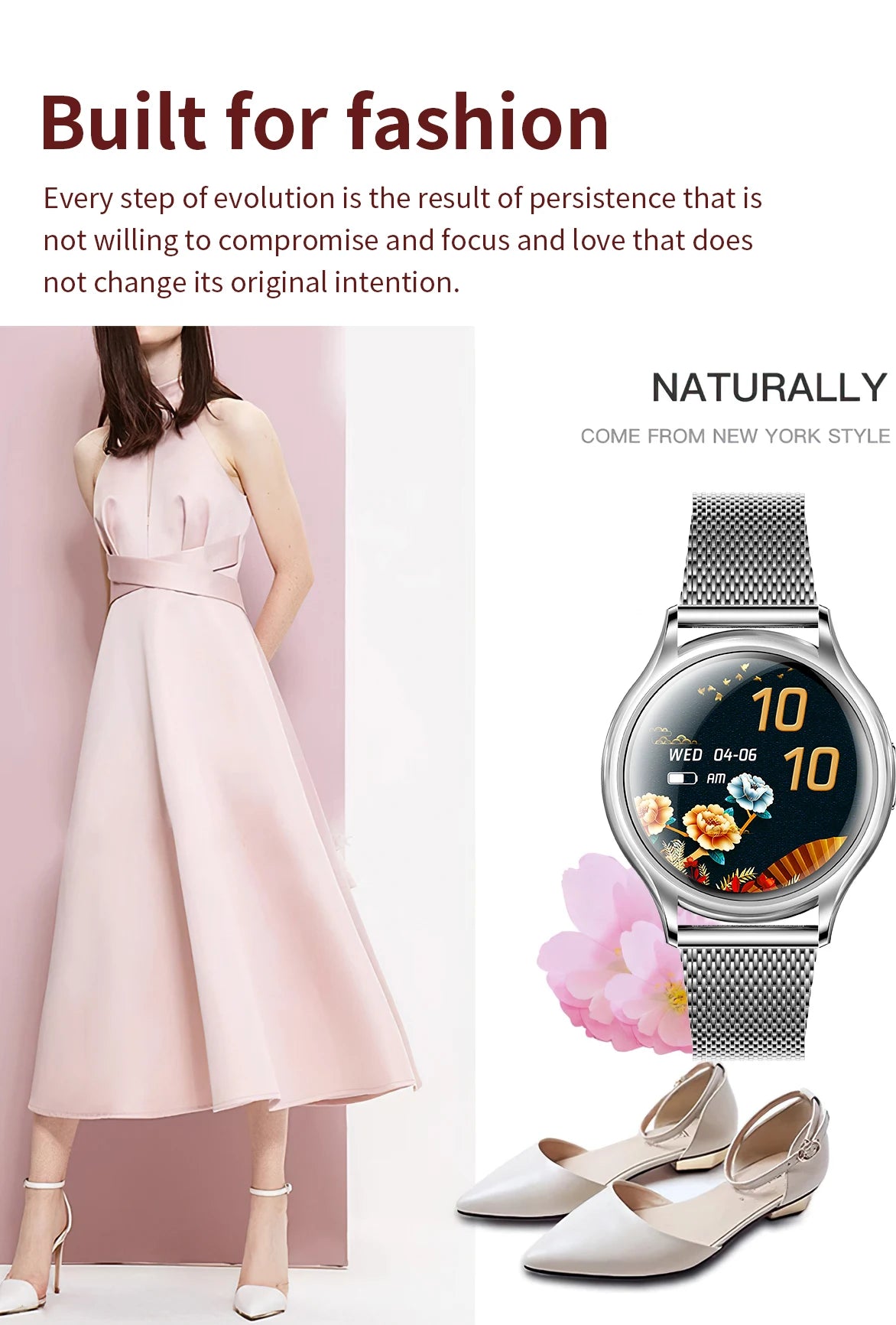 Reloj inteligente para mujer, pantalla HD de 1.27 pulgadas, monitor de salud, asistente de voz con IA, llamadas Bluetooth, control de música, esferas personalizadas, Smartwatch