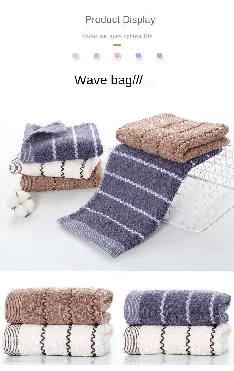 Serviette de bain absorbante pour adulte, couleur unie, douce, pour le visage et les mains, pour la salle de bain, 35 x 75 cm