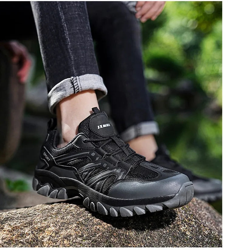 Zapatillas de Senderismo para Mujer y Hombre, Zapatos de Trekking al Aire Libre, Botas de Escalada, Acampada, Antideslizantes, Impermeables, para Caminar, Correr y Entrenar