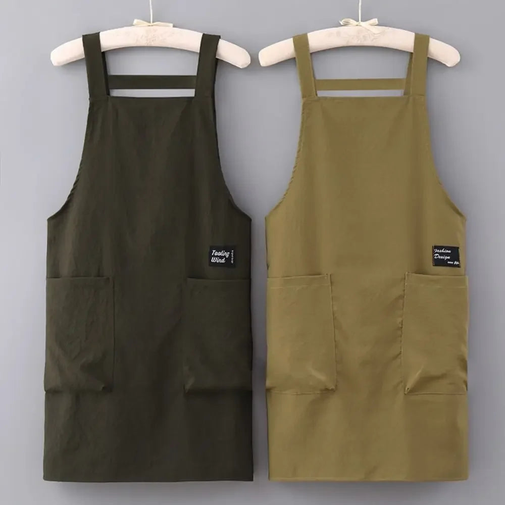 Japanese Apron Waterproof Breathable Stylist Workwear Unisex Household Kitchen Aprons Outdoor Barber Coffee Shop Workwear