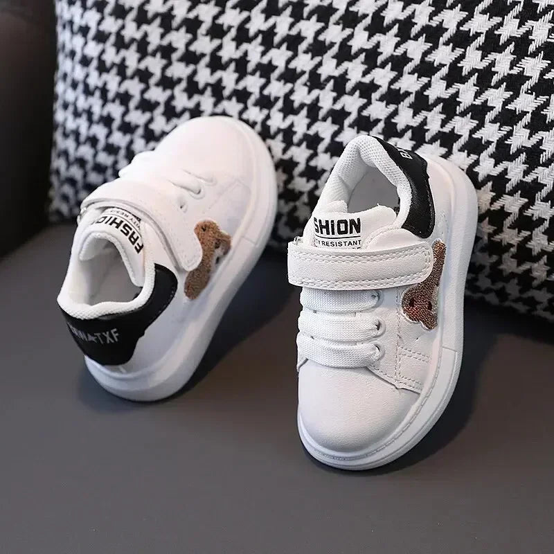 Baby Shoes Newborn Infant Toddler Casual Flat Round Toe Stylish Boys Girls Cotton Sole PU Leather Sneakers First Walkers Sports