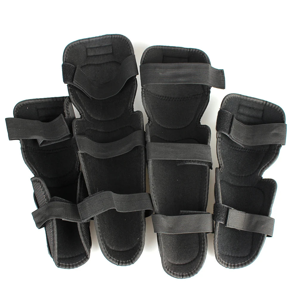 Protectores de patinaje de motocross, 4 unidades/juego, rodilleras y coderas, equipo de protección para motocicletas