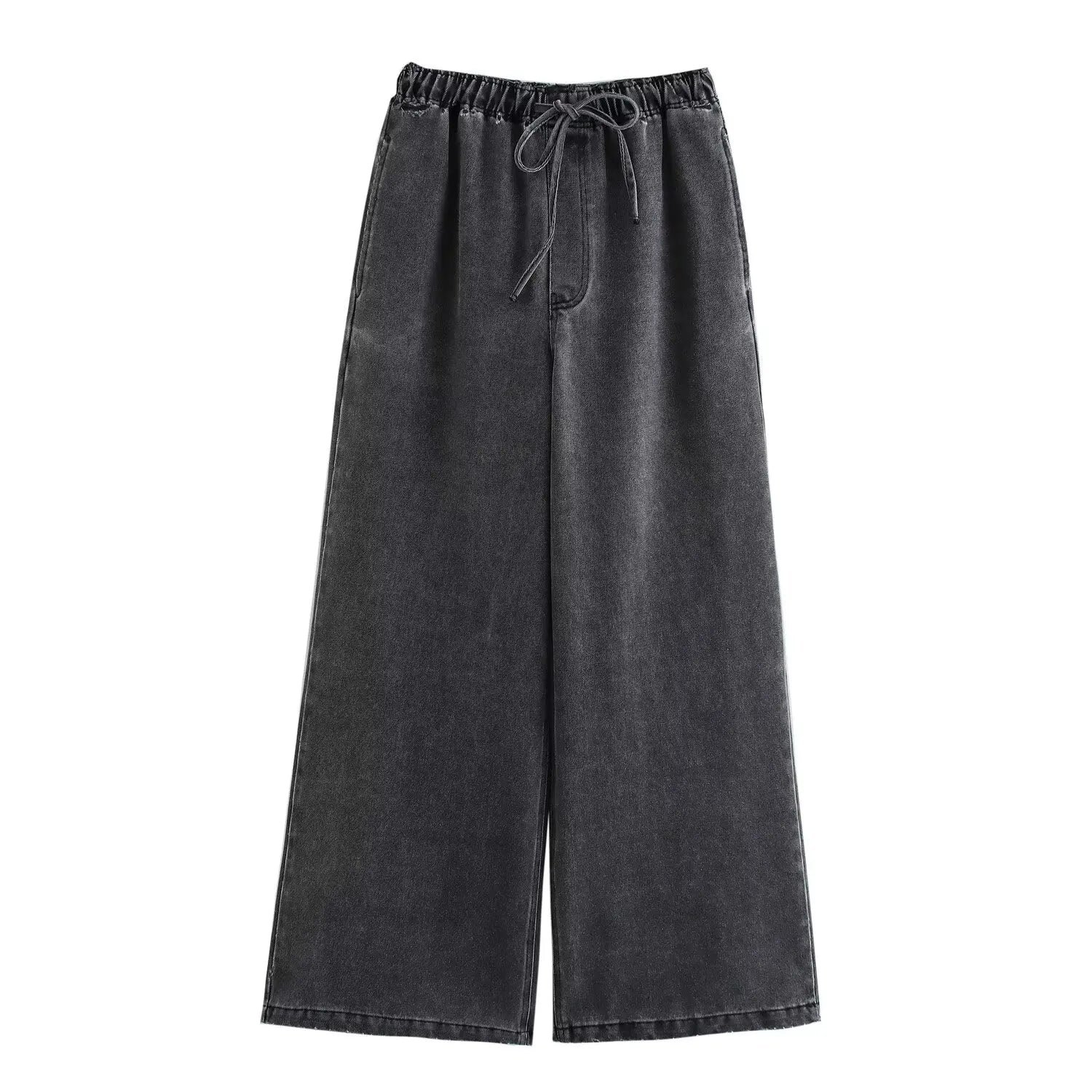 Conjuntos de Jeans Otoño 2024 para Mujer, Top Casual con Cuello Vuelto, Moda de Cintura Alta, Pantalón de Mezclilla Urbano para Mujer, Conjunto de Dos Piezas