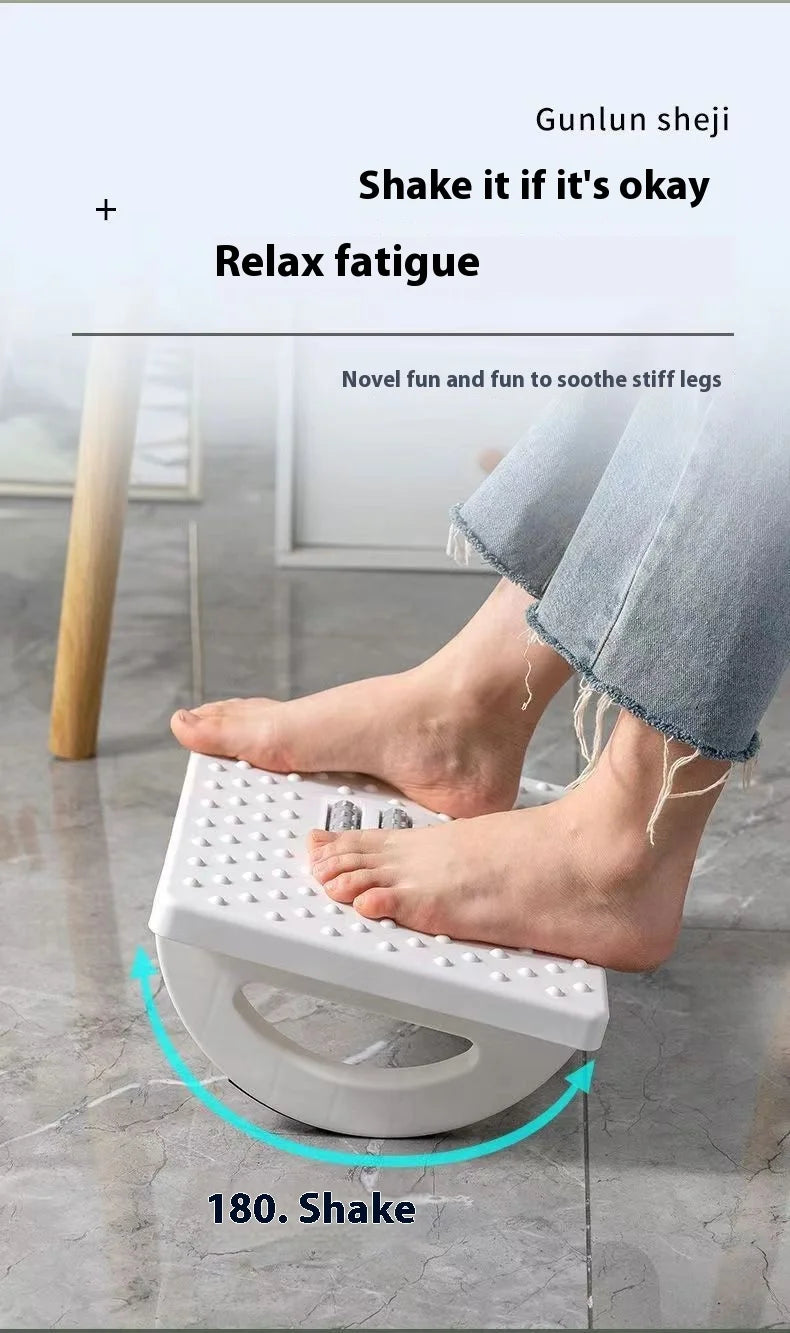 Reposapiés portátil para debajo del escritorio, reposapiés ergonómico con rodillos de masaje para la oficina en casa. Envío rápido.