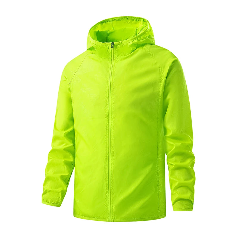 Chaqueta de senderismo JNLN para hombre y mujer, impermeable, con protección solar, cortavientos, unisex, para camping, escalada, para exteriores, impermeable, ropa portátil