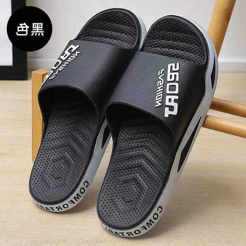 Pantuflas de hombre que se pueden llevar en verano. Sandalias de moda para hombre para baño, casa, antideslizantes, de interior y de casa