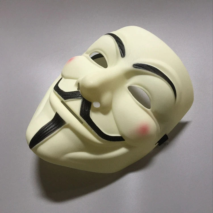 Máscaras de Cosplay de Halloween Máscara de Anónimo de V de Vendetta para Adultos y Niños, Máscara Temática de Película, Regalo de Fiesta, Accesorio de Disfraz de Cosplay