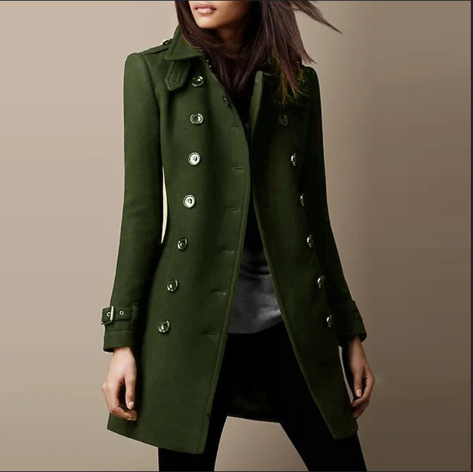 Abrigo Elegante de Lana para Mujer