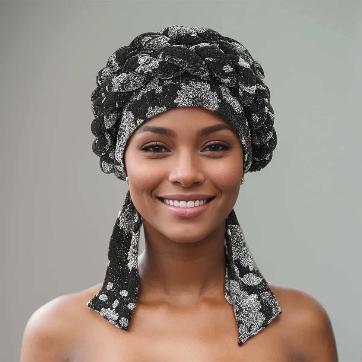 Gele Headtie Already Made African Head Wraps for Women Turban Femme Gelee Nigerian Aso Oke Bonnet Femme Diamonds Headtie 2025