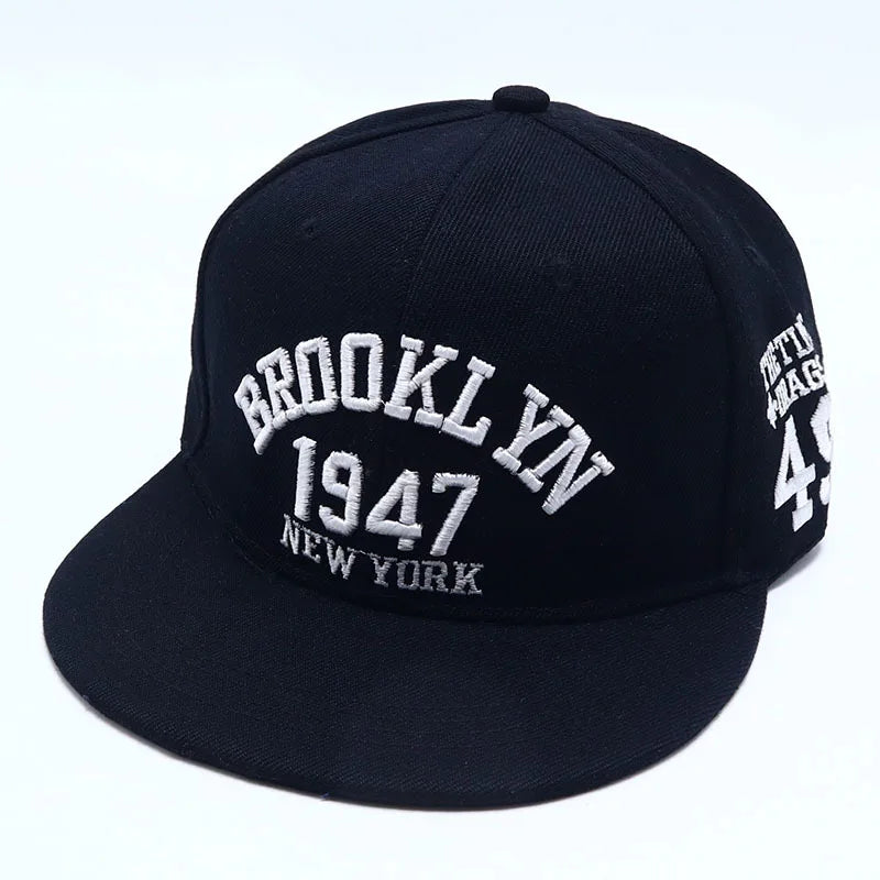 Gorras de béisbol de moda para hombres y mujeres, ajustables con letras bordadas, gorras de hip hop, sombrero para el sol, gorra Snapback Unisex, venta al por mayor