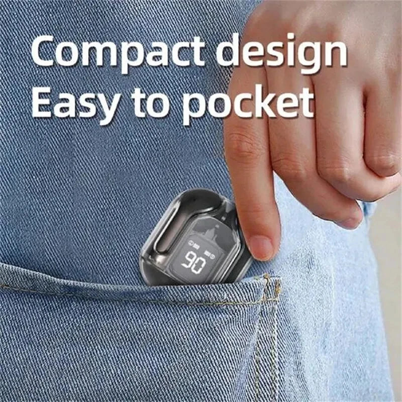 Auriculares inalámbricos Bluetooth BT30 Auriculares estéreo de alta fidelidad con pantalla digital Auriculares con cancelación de ruido con micrófono para juegos