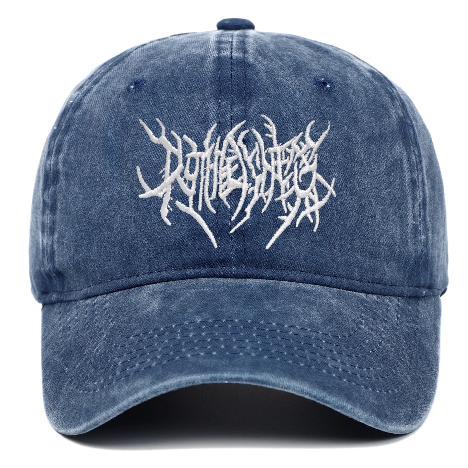 Casquette de baseball tendance brodée de style rock avec logo unique