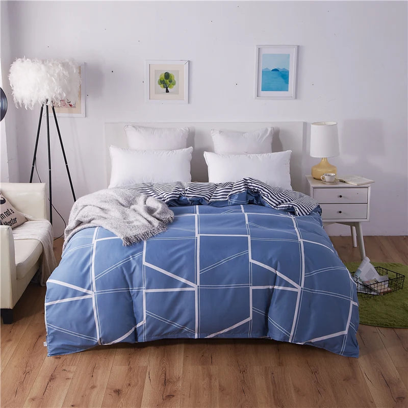 Funda nórdica de cuadros sencilla 220x240, funda de edredón nórdica para 2 personas, 1 funda de edredón para cama doble, queen y king size 135 150x200