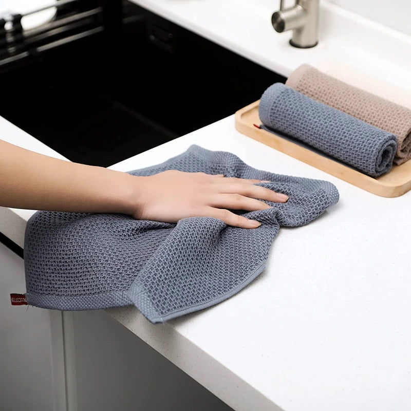 Nuevo paño de cocina 100% algodón, ultra suave, absorbente, toalla de cocina, paño de limpieza para el hogar, herramientas de cocina, utensilios, paño de lavado, trapo de cocina.