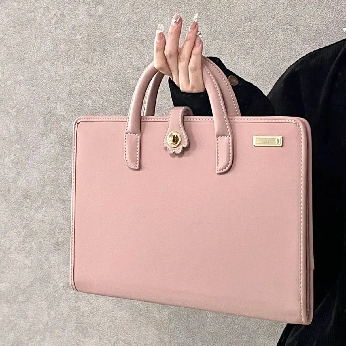 Pink Laptop Handbag Outdoor Portable Computer Protective Case Laptop Bag Tablet Protective Case with Heat Dissipation Hole New