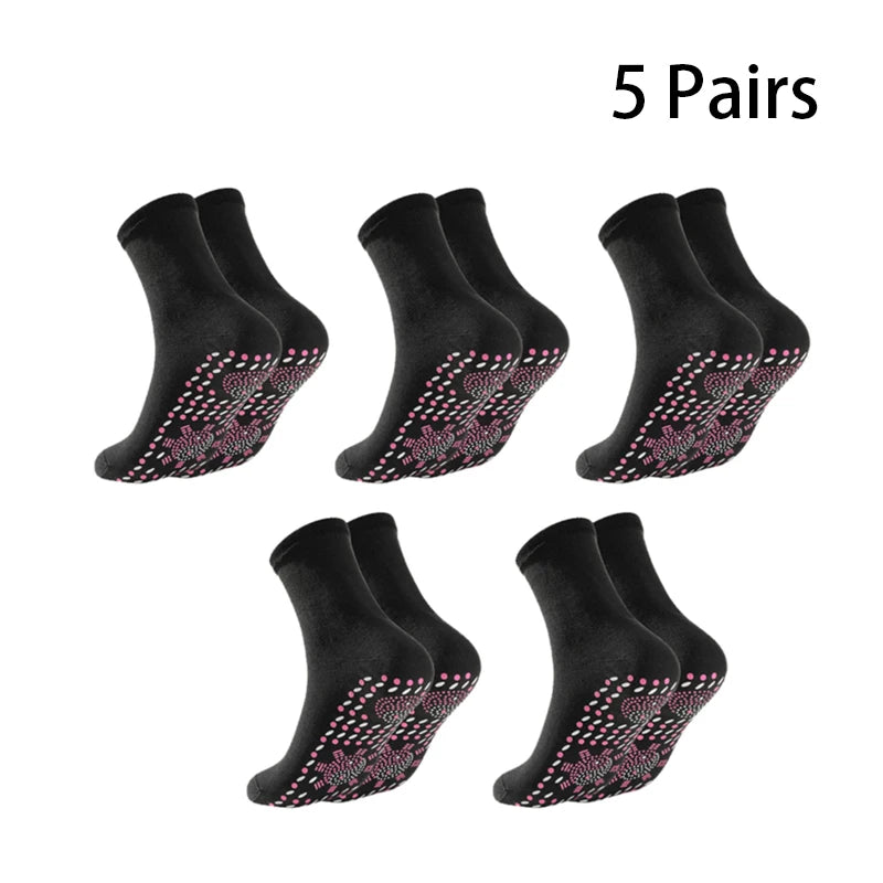 Profesjonelle sokker unisex selvoppvarmende helsesokker turmalin magnetisk terapi komfortabel pustende fotmassasje varm