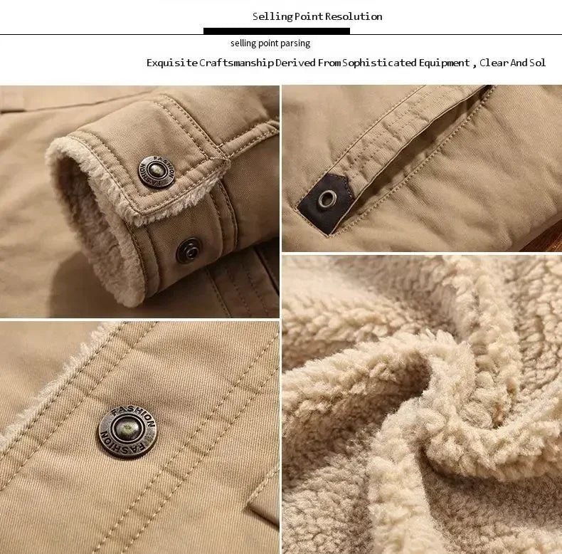 Ropa de abrigo: Chaqueta tipo bómber de forro polar, cortavientos para hombre, parkas masculinas gruesas y cálidas, chaquetas militares de invierno para hombre, abrigos con cuello de piel.