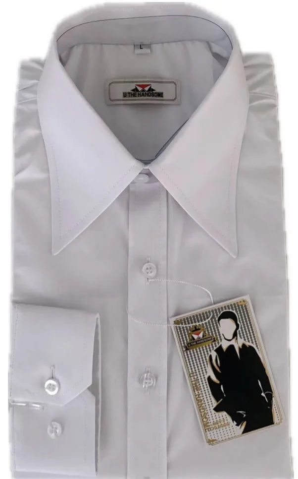 Camisa de hombre diseño retro marca de moda camisa de punta larga - camisa personalizada auténtica de apariencia retro para hombre