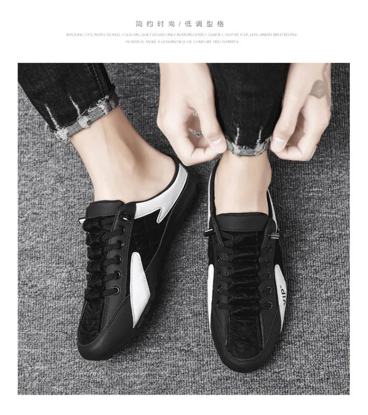 Zapatillas de verano para hombre, zapatos casuales de hombre de suela plana a la moda, zapatos de apoyo de suela suave, zapatillas de hombre Zapatos De Hombre