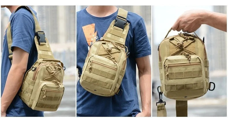 Mochila táctica de hombro Rover EDC para exteriores CCW, bandolera impermeable para senderismo, camping, bolsa de tiro oculta, mochila de caza