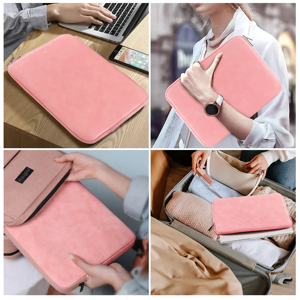 Laptop Sleeve Bag for Macbook Pro 11 13 15 Inch Notebook Pouch for Lenovo Asus HP Dell 14/15.6 Inch Portable Bag Cover Case