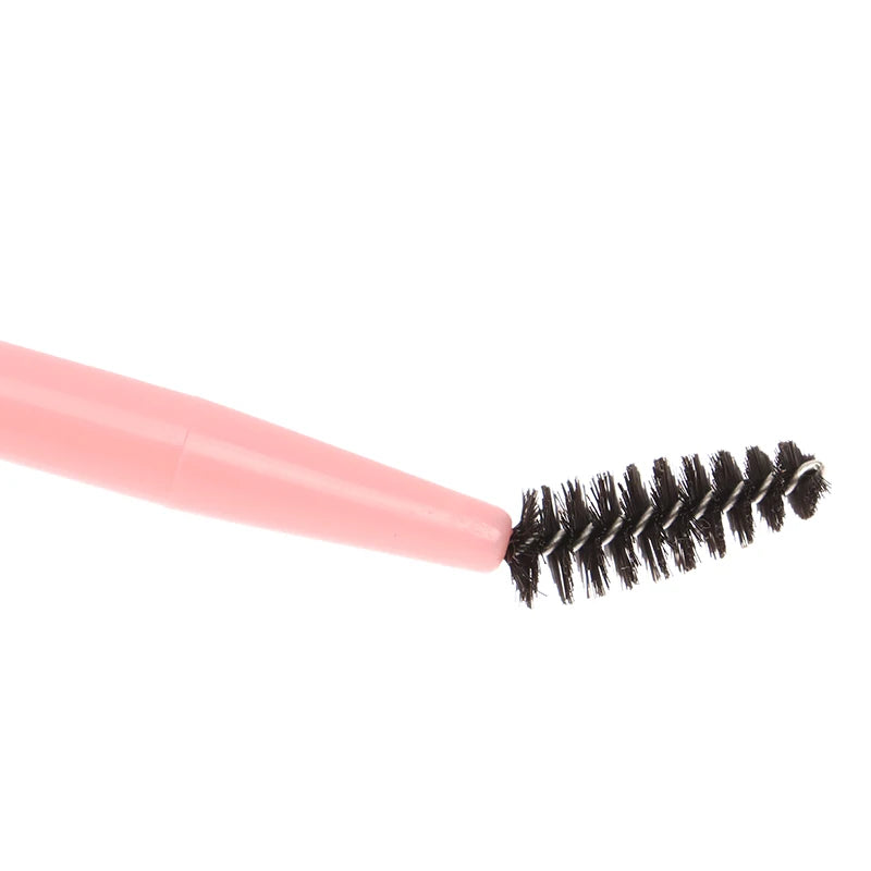 1 stk. øyenbrynsbørste med dobbel hode, vippekam, øyenbrynsvippeformer, øyenbrynsbørste for pleie av bryn, gjenbrukbart sminkeverktøy