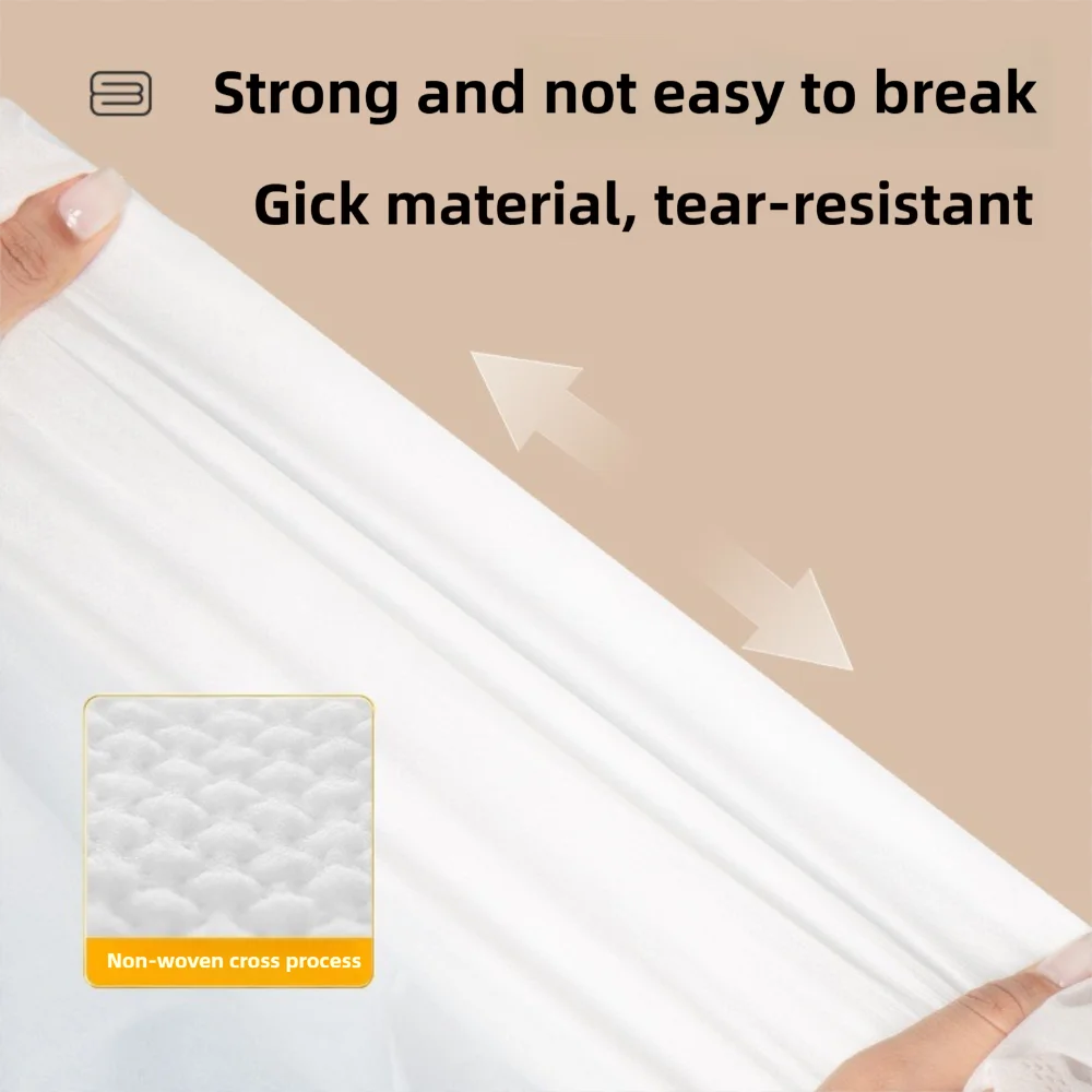 Sábana bajera desechable suave de tela no tejida con bandas elásticas, fundas de colchón individual antideslizantes, sábana desechable, funda de cama para hotel