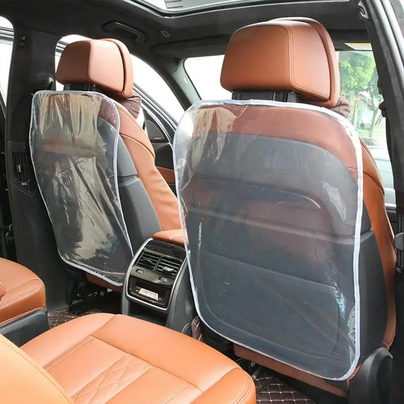 Protectores de Respaldo de Asiento de Coche, Protectores de Asiento Trasero con Lámina de PE, Protector de Asiento para Vehículos, Protege de la Suciedad y el Barro