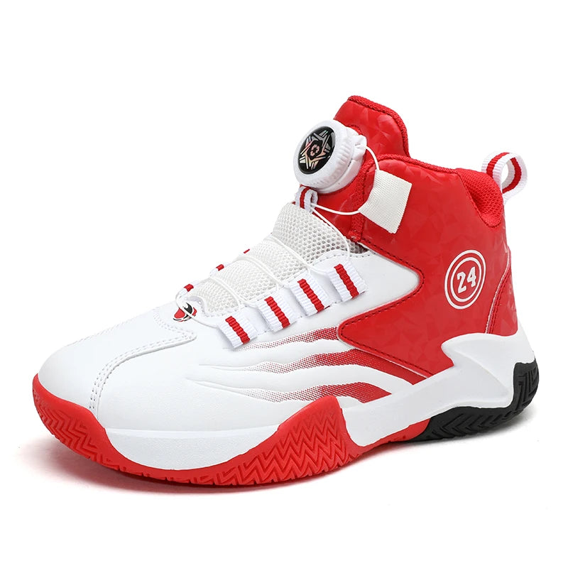 Kids’ Rotary Buckle Basketball Shoes
