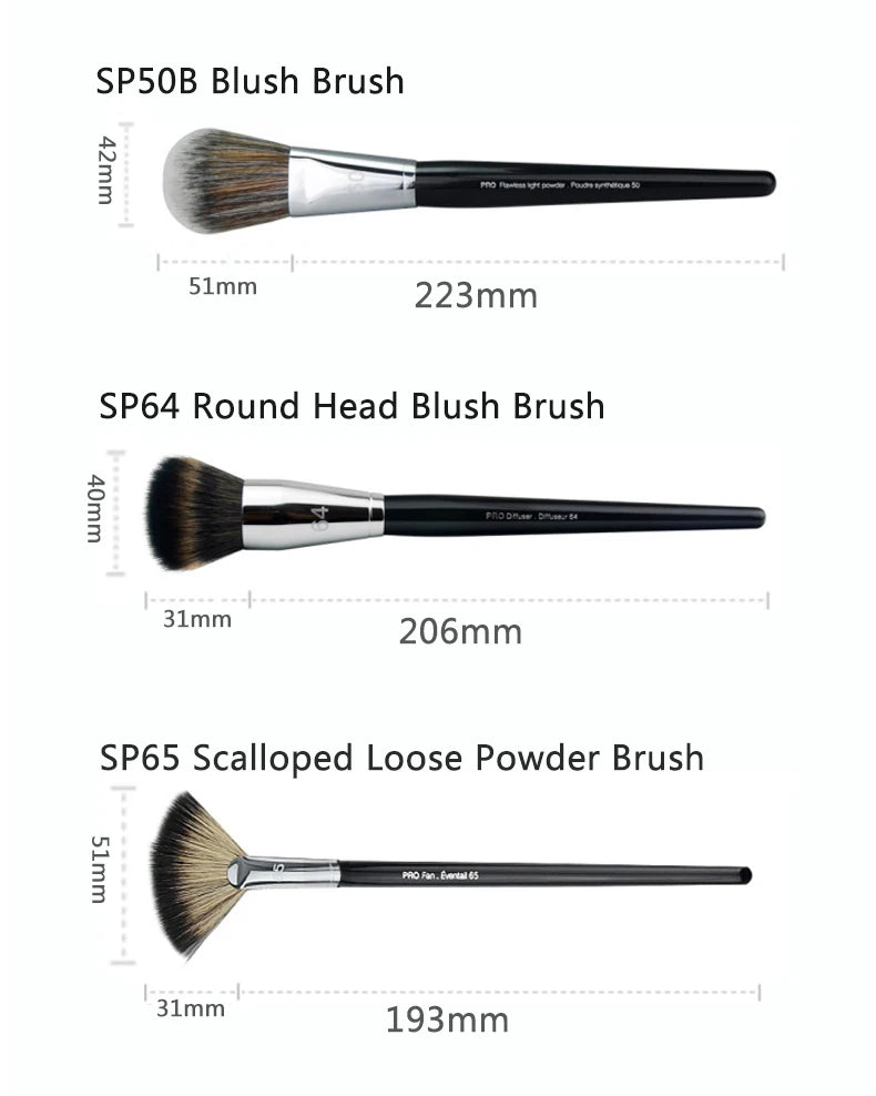 1 unidad de brochas de maquillaje para polvos sueltos, colorete, base, corrector, pincel de sombra de ojos, herramientas cosméticas de belleza para mujeres