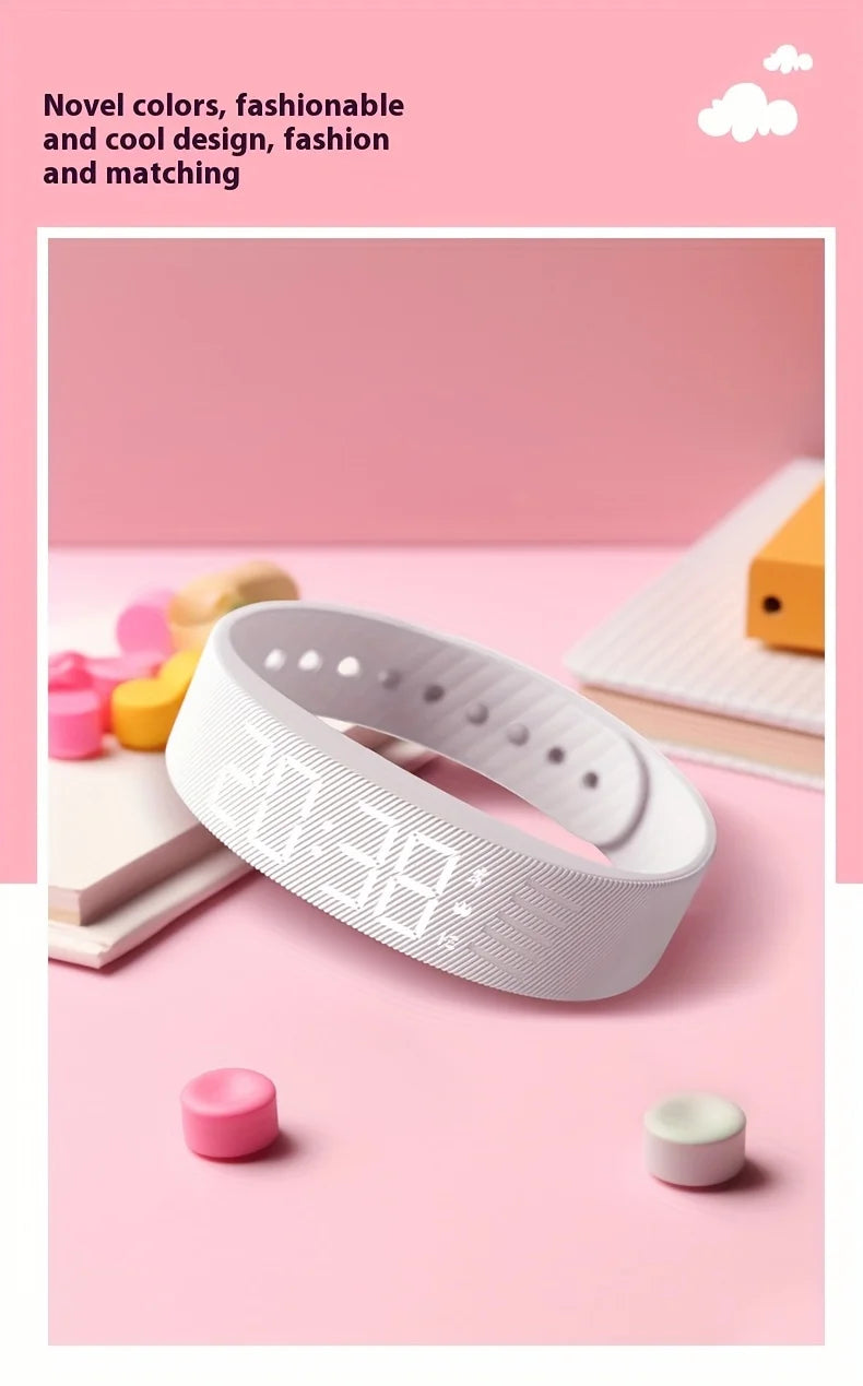Smart Watch Hombres Mujeres Podómetro Pulsera de fitness Contador de pasos Modo multideporte Pulsera electrónica de moda Simplicidad Smart Band